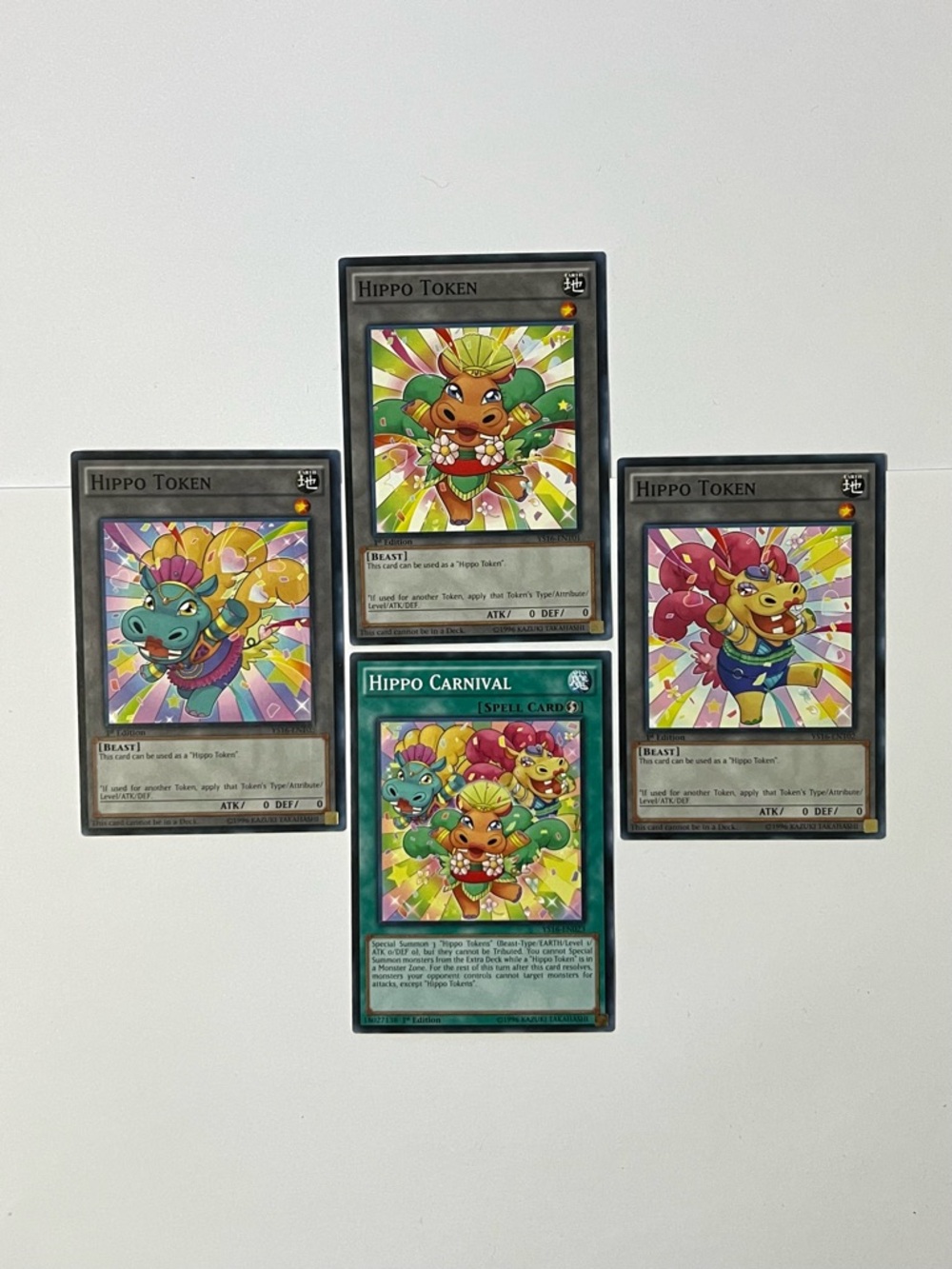 Hippo Token & Hippo Carnival Trading Card Set - Multi-Color